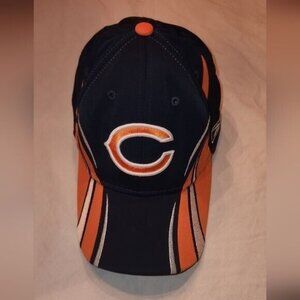 Reebok NFL Authentic Sideline Chicago Bears Baseball Cap Blue Orange preowned